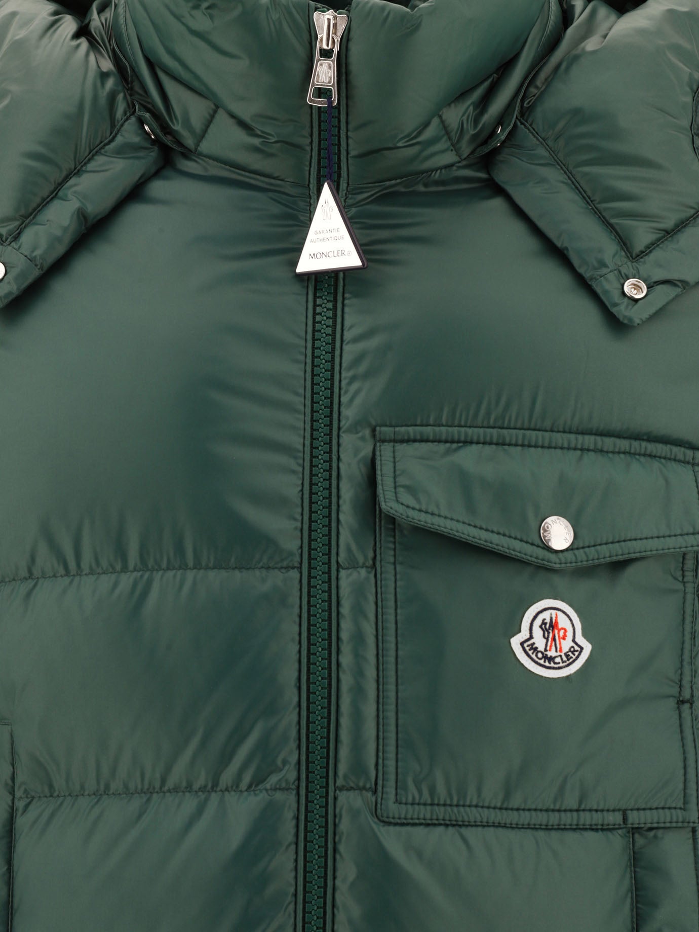 Down jackets 100% poliammide - Imbottitura: piumino e piuma  Green - Moncler Men | PDP | VIETTI Online Store | thumbnail_3