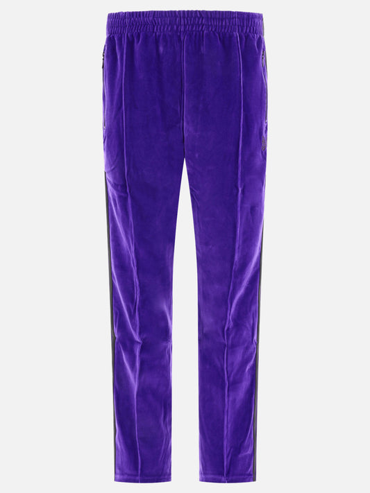 Pantaloni track in velour