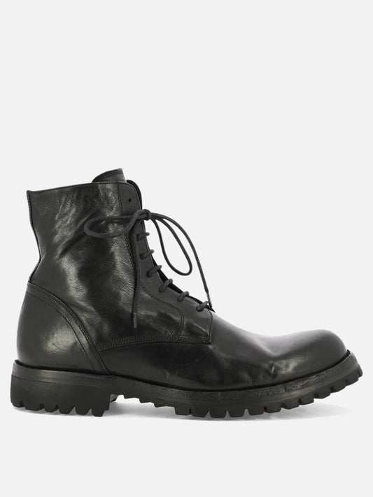 Stivaletti stringati 100% pelle - 100% gomma  Nero - Officine Creative Uomo | PLP | VIETTI Online Store 
