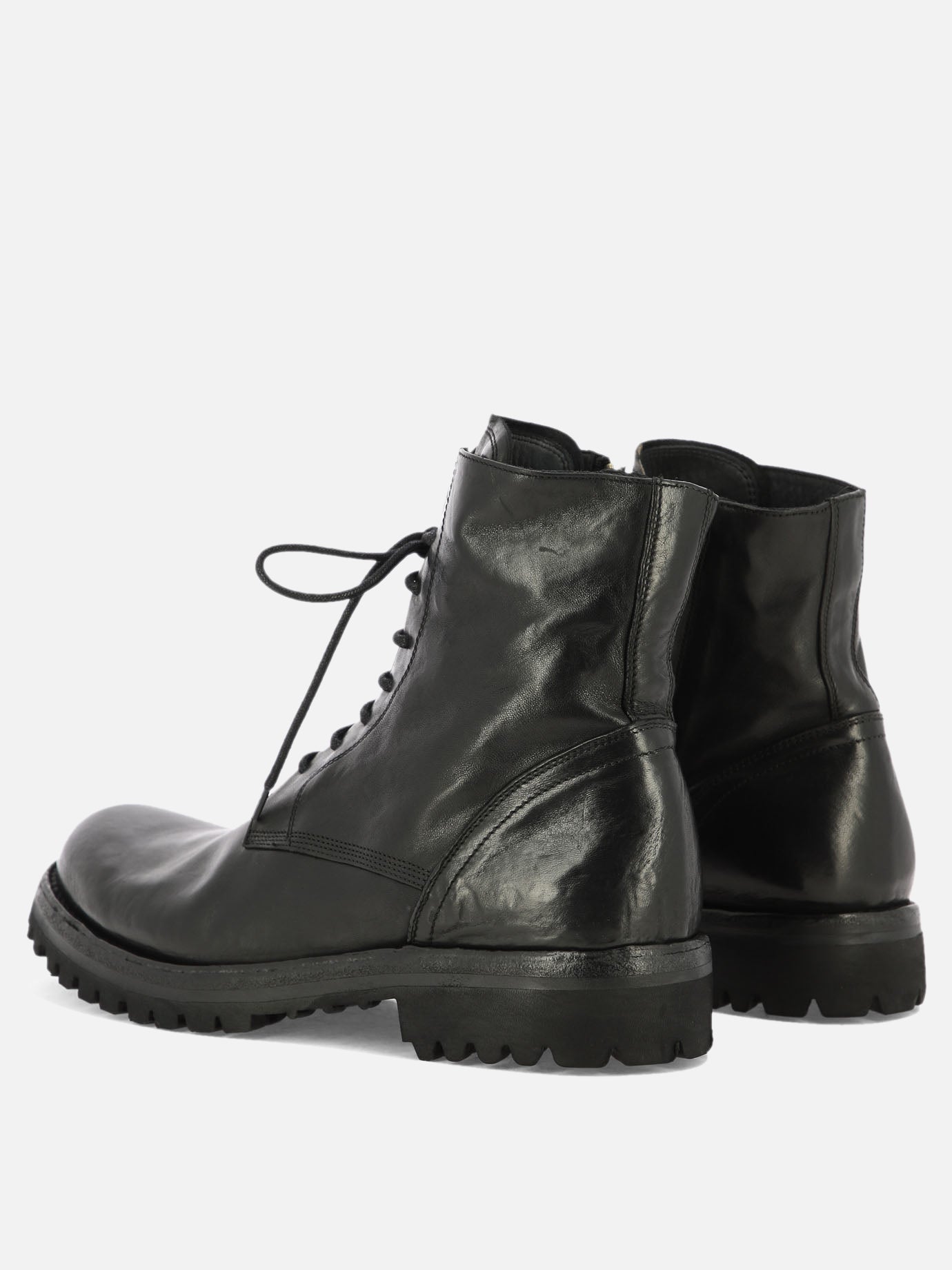 Stivaletti stringati 100% pelle - 100% gomma  Nero - Officine Creative Uomo | PDP | VIETTI Online Store | thumbnail_4