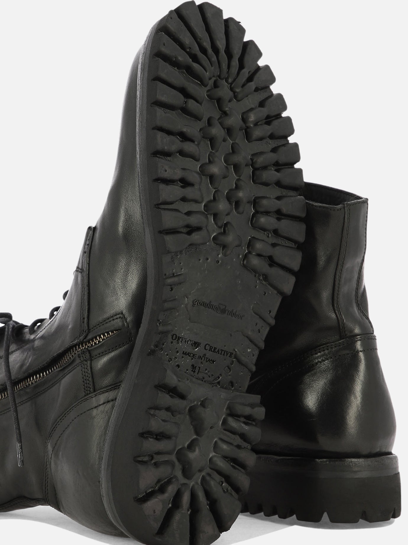Stivaletti stringati 100% pelle - 100% gomma  Nero - Officine Creative Uomo | PDP | VIETTI Online Store | Zoom-Modal_5
