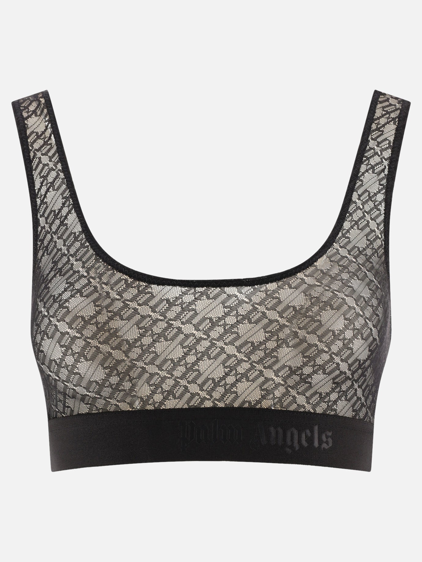 Crop top 92% poliammide 8% elastan  Nero - Palm Angels Donna | PDP | VIETTI Online Store | Zoom-Modal
