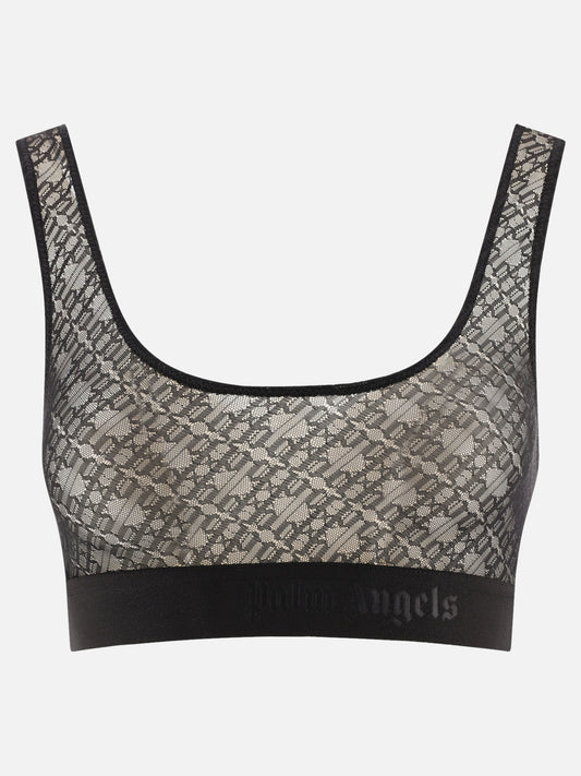 Crop top 92% poliammide 8% elastan  Nero - Palm Angels Donna | PLP | VIETTI Online Store 
