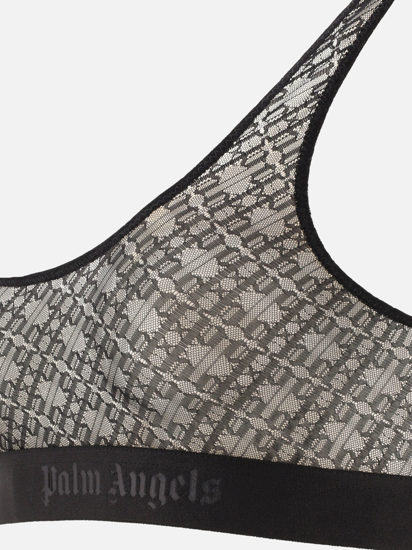 Crop top 92% poliammide 8% elastan  Nero - Palm Angels Donna | PDP | VIETTI Online Store | thumbnail_3