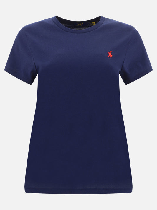 T-shirt girocollo 100% cotone  Blu - Polo Ralph Lauren Donna | PLP | VIETTI Online Store 
