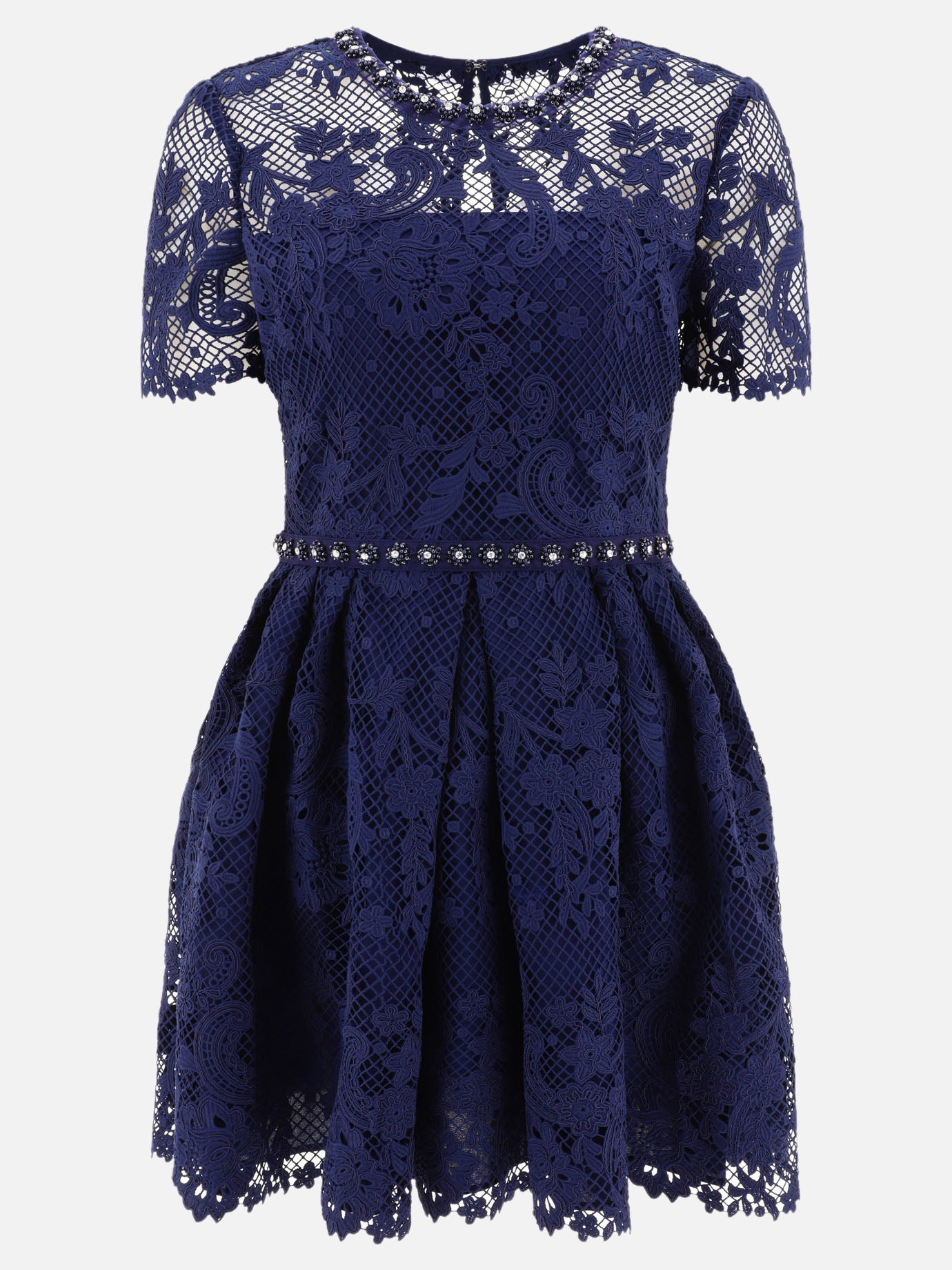 Abiti corti 100% polyester  Blu - Self-portrait Donna | PDP | VIETTI Online Store | Zoom-Modal
