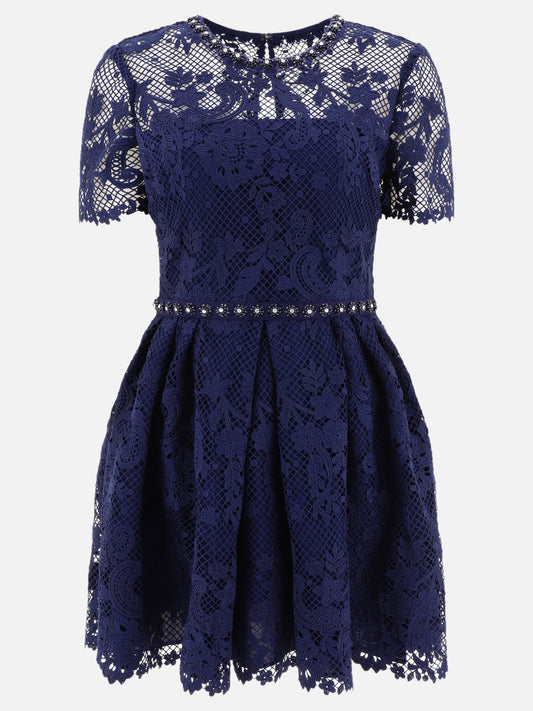 Abiti corti 100% polyester  Blu - Self-portrait Donna | PLP | VIETTI Online Store 
