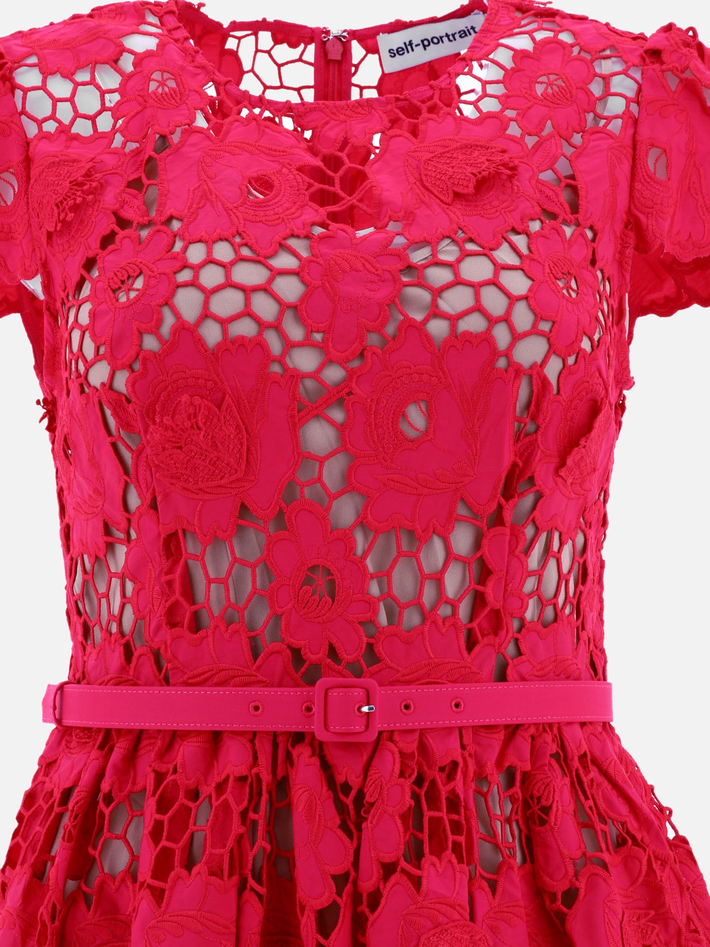 Abiti lunghi 100% cotone  Rosso - Self-portrait Donna | PDP | VIETTI Online Store | thumbnail_3