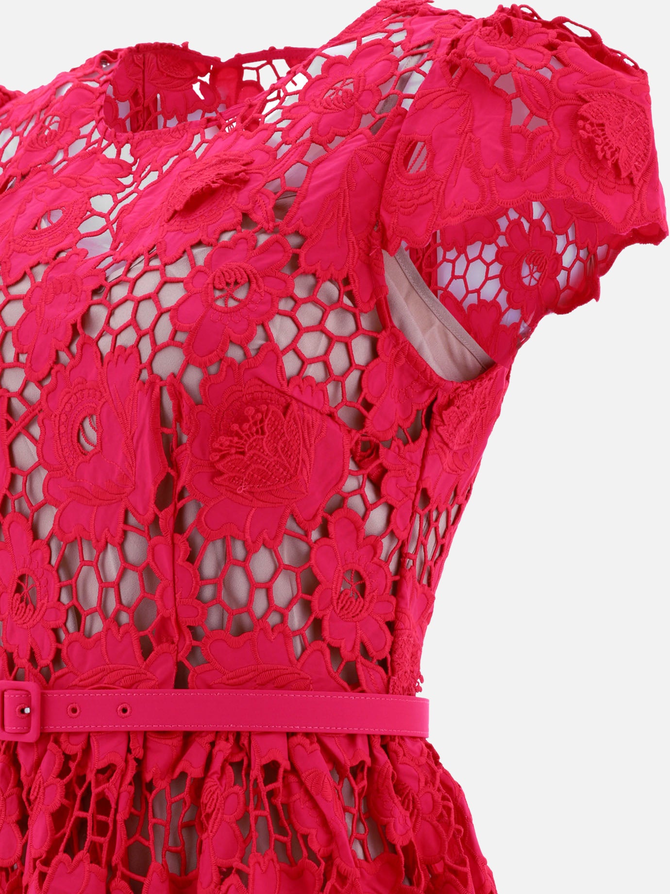 Abiti lunghi 100% cotone  Rosso - Self-portrait Donna | PDP | VIETTI Online Store | Zoom-Modal_4
