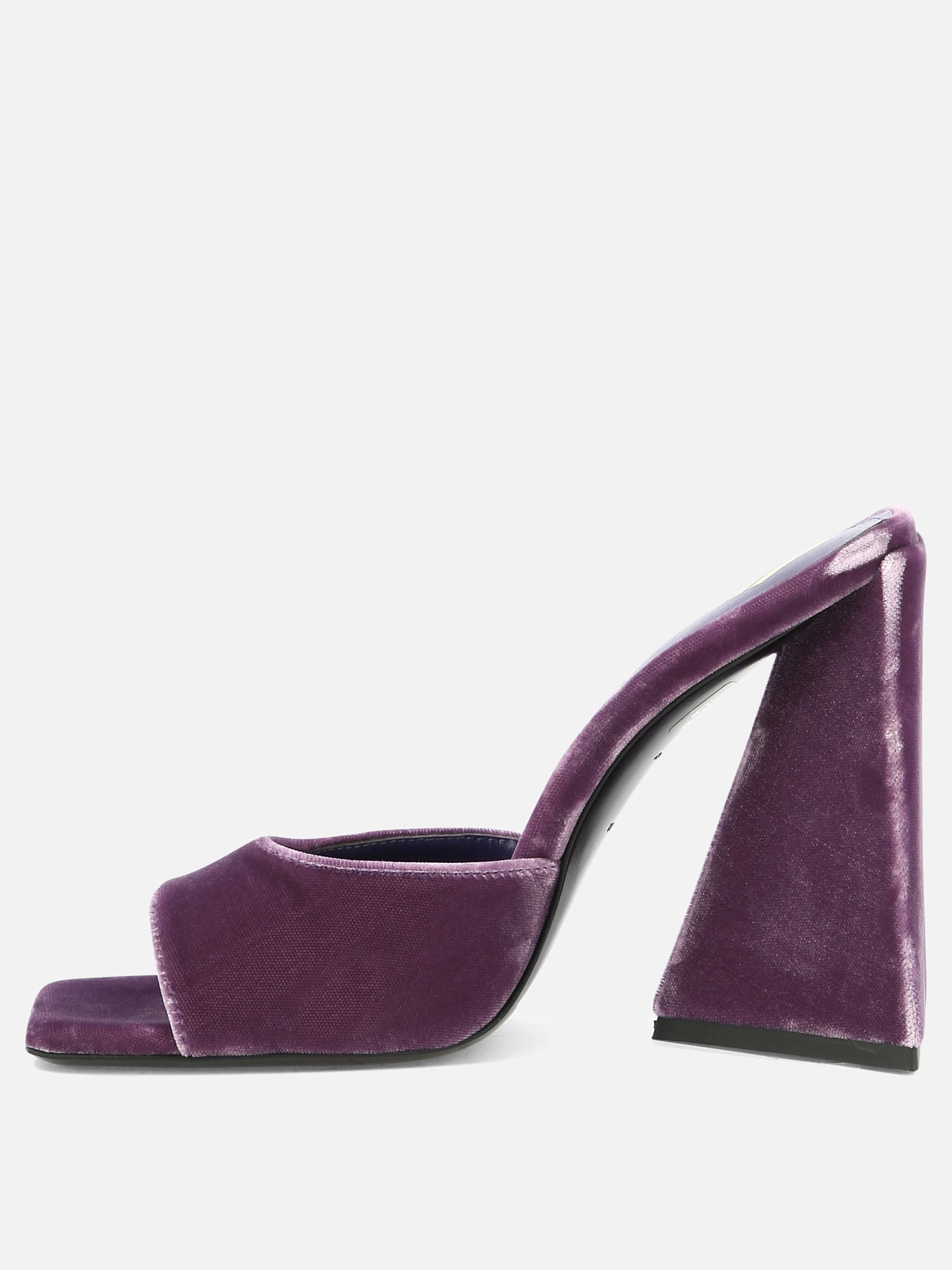 Sandali con tacco 100% velluto - 100% cuoio  Viola - The Attico Donna | PDP | VIETTI Online Store | Zoom-Modal_3
