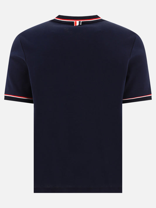 T-shirt girocollo 100% cotton  Blu - Thom Browne Uomo | PLP | VIETTI Online Store | 2
