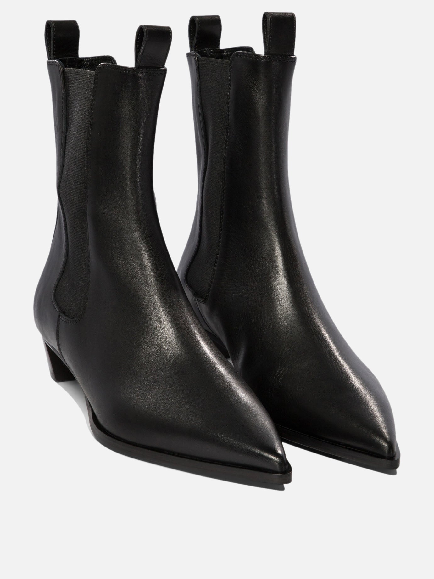 Pull-on boots 100% leather - 70% leather 30% rubber  Black - Aeyde Women | PDP | VIETTI Online Store | thumbnail_2
