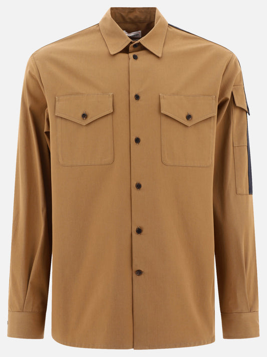 Overshirt jacket with logo detail