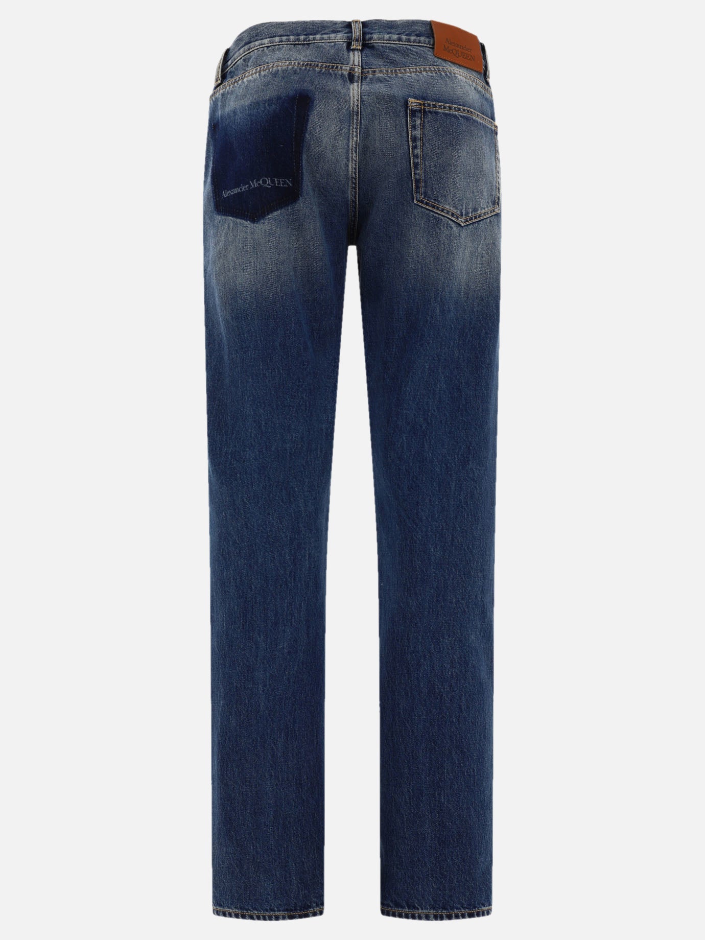 Alexander McQueen Jeans with logo detail Blue