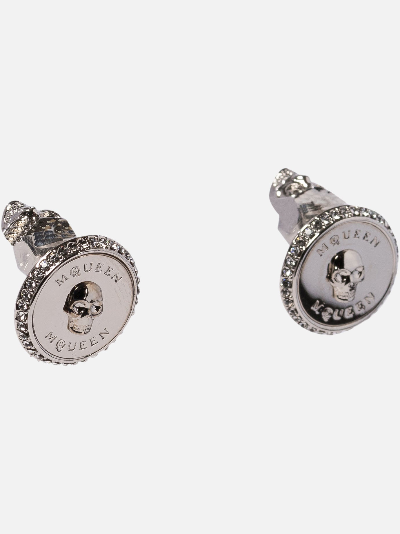 Earrings 100% brass  Silver - Alexander McQueen Women | PDP | VIETTI Online Store | Zoom-Modal_2
