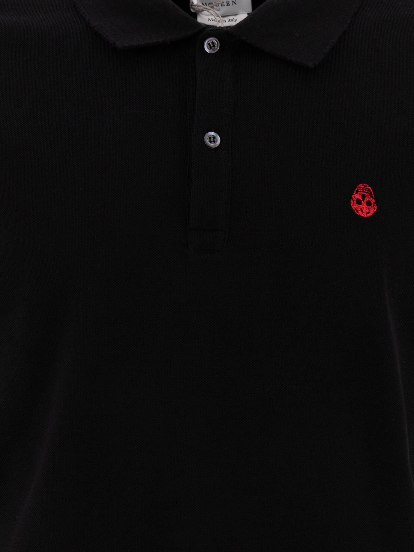 Alexander McQueen "Inverted Skull" polo shirt Black