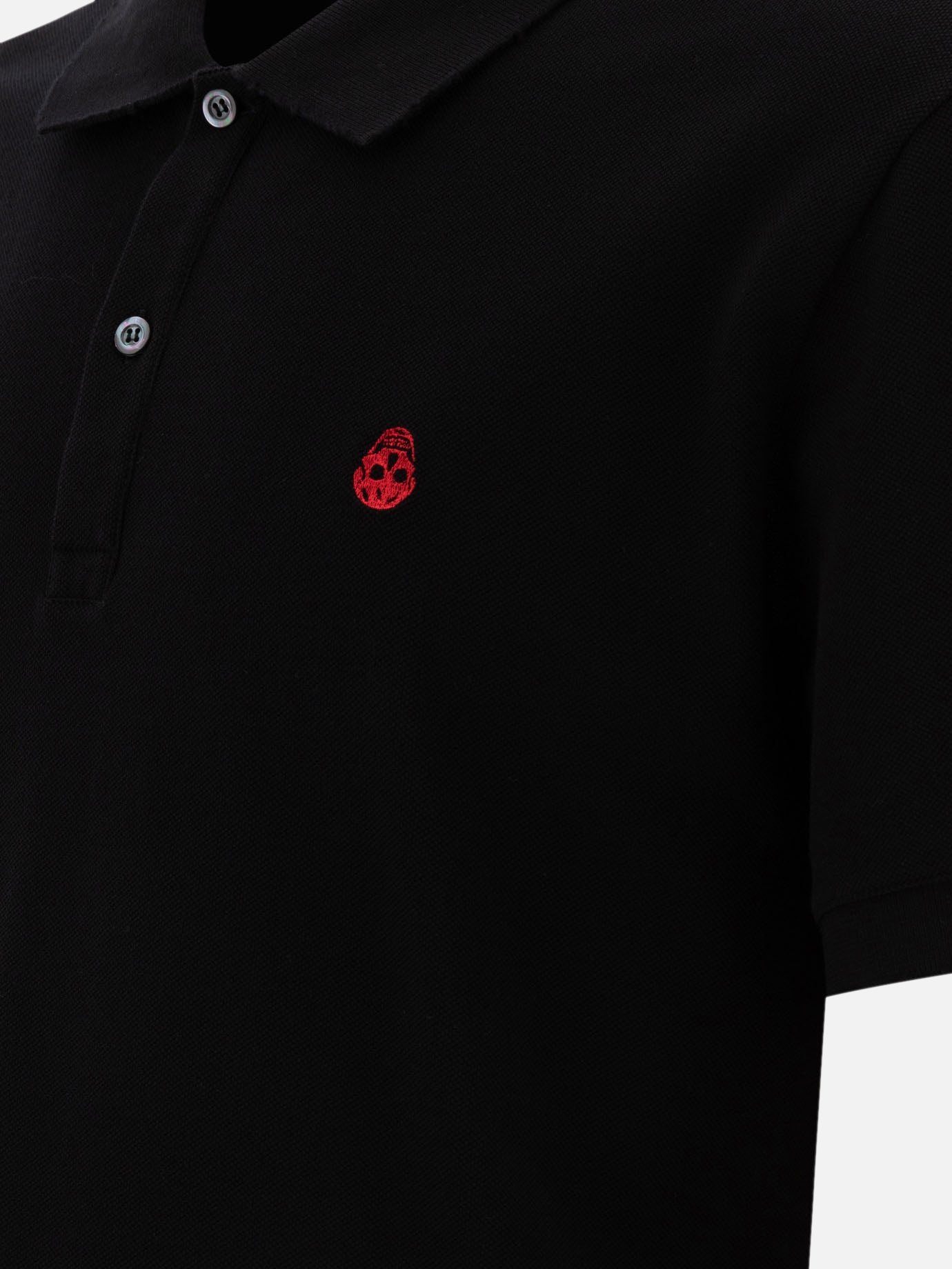 Alexander McQueen "Inverted Skull" polo shirt Black