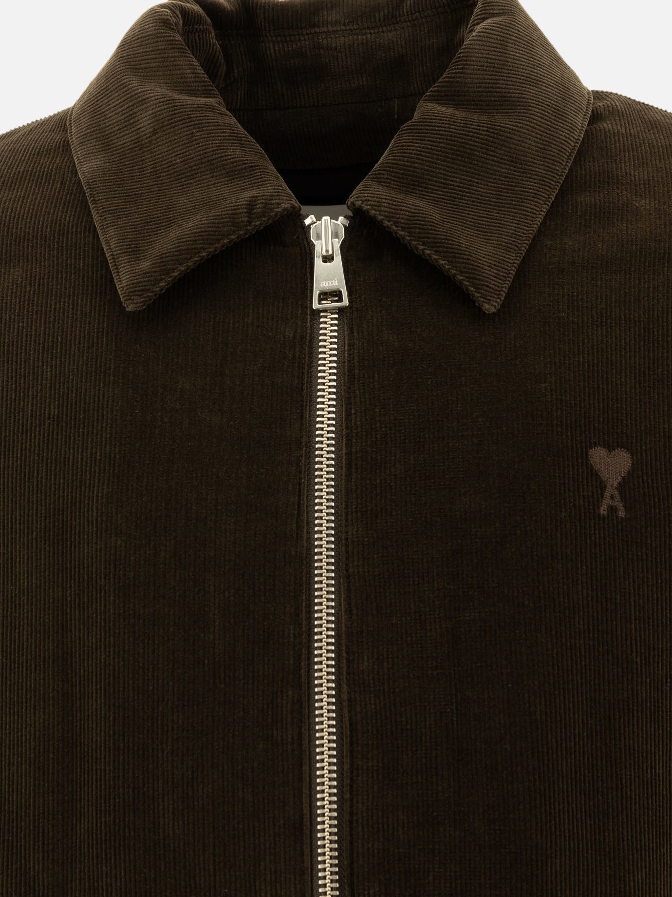 Quilted & Utility Jackets Solid colour  Brown - Ami Paris Men | PDP | VIETTI Online Store | thumbnail_3
