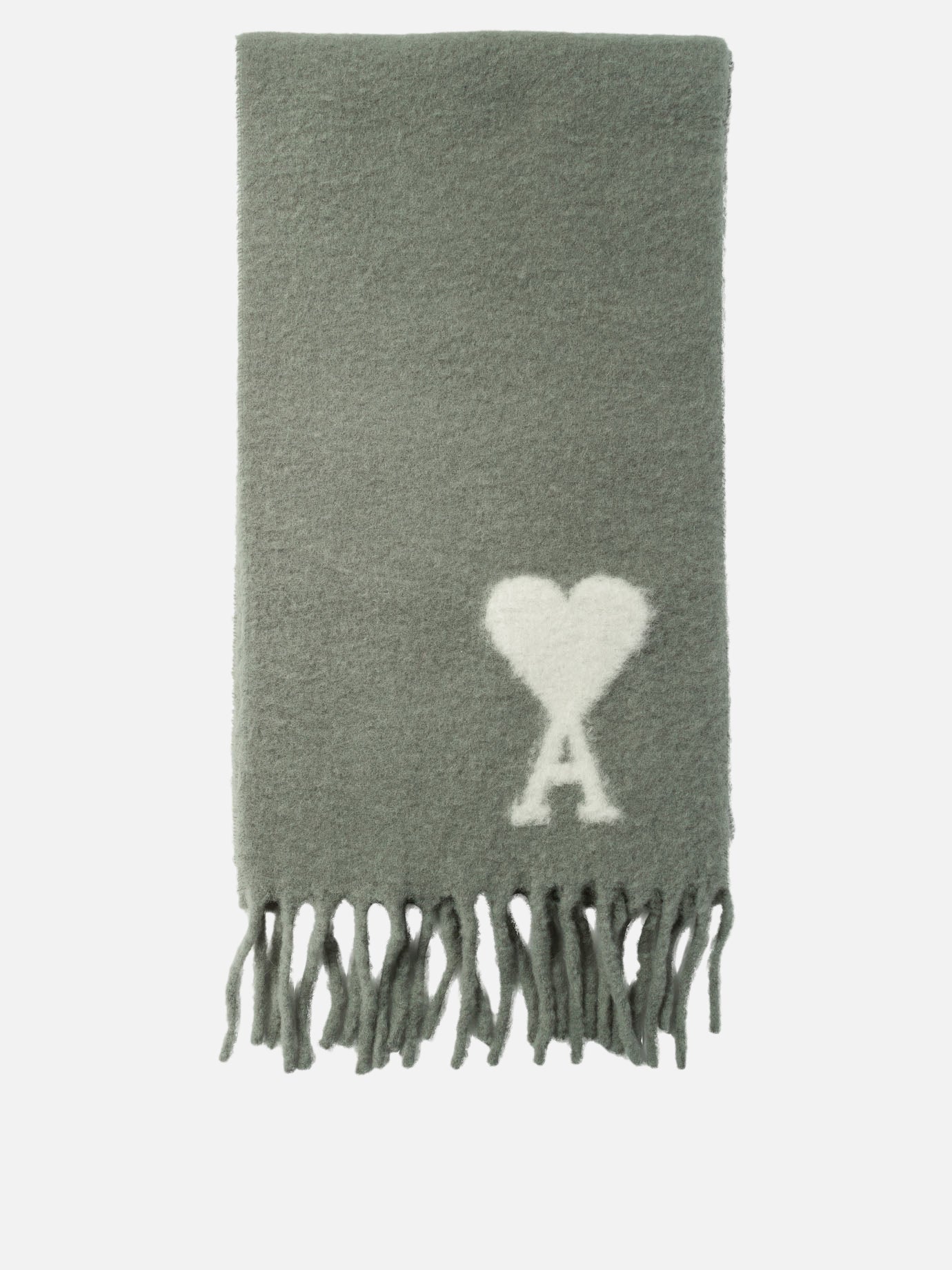 Ami Paris "Ami De Coeur" scarf Light blue