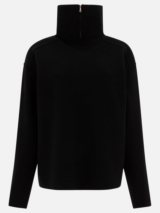 Maglioni con mezza zip Solid colour  Nero - Auralee Donna | PDP | VIETTI Online Store 
