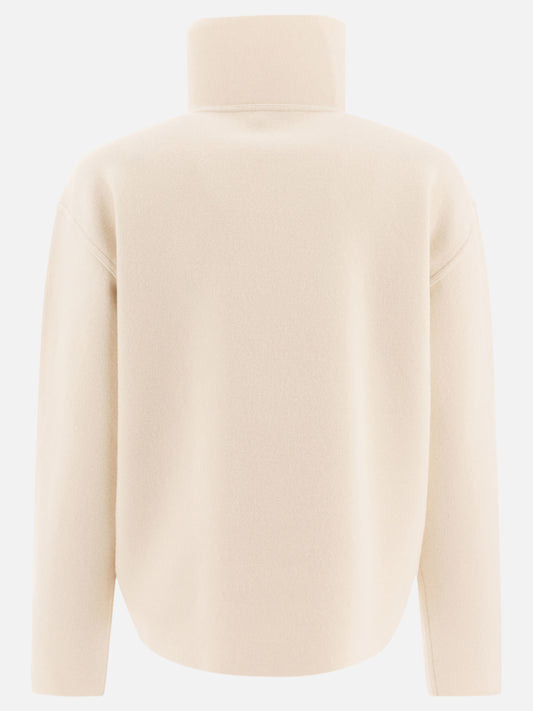Maglioni con mezza zip Solid colour  Bianco - Auralee Donna | PDP | VIETTI Online Store | 2
