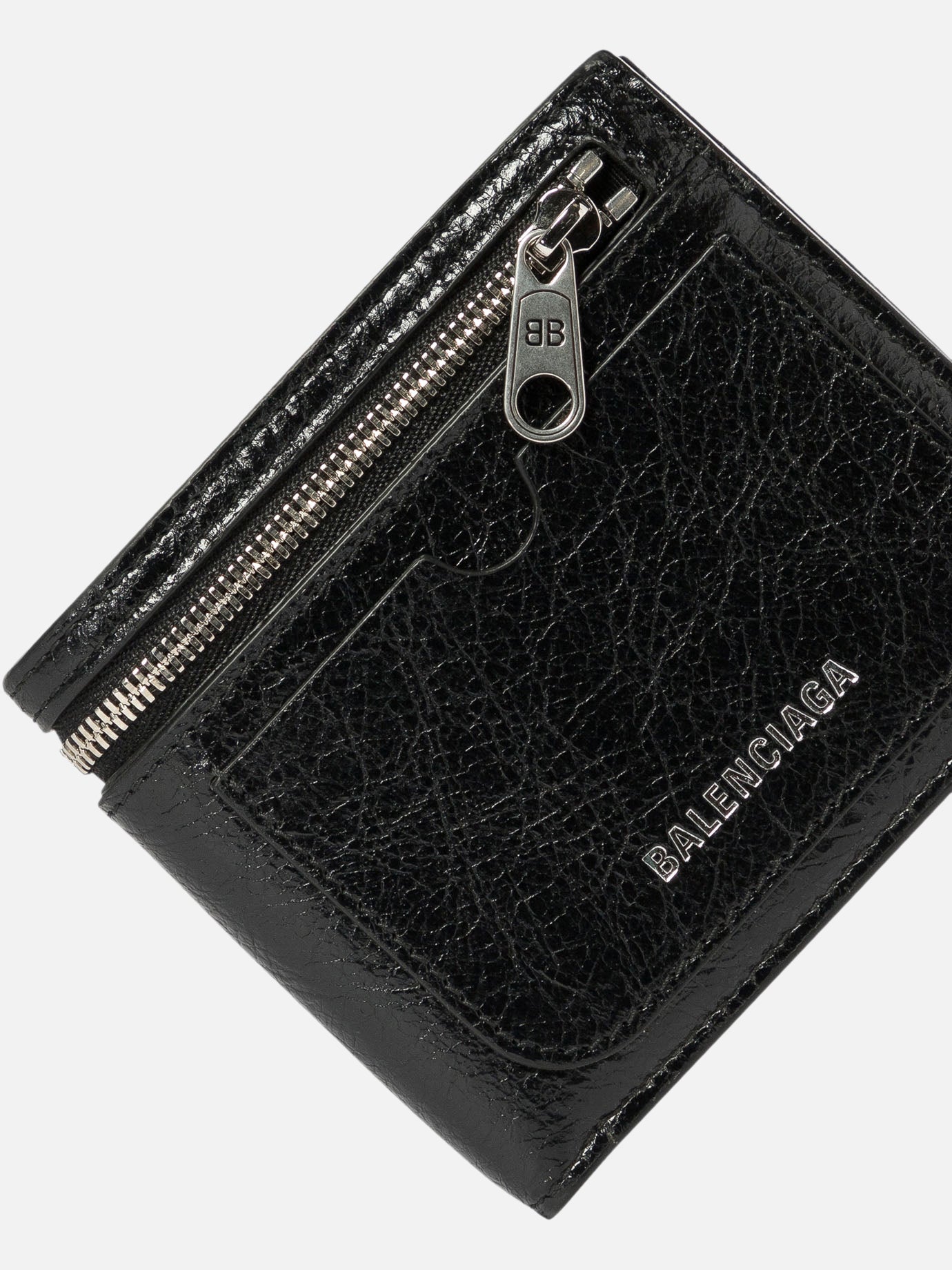 Balenciaga "Superbusy" square folded wallet Black