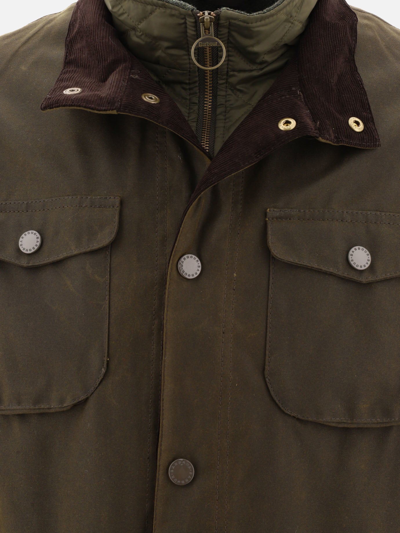 Quilted & Utility Jackets Solid colour  Green - Barbour Men | PDP | VIETTI Online Store | thumbnail_3