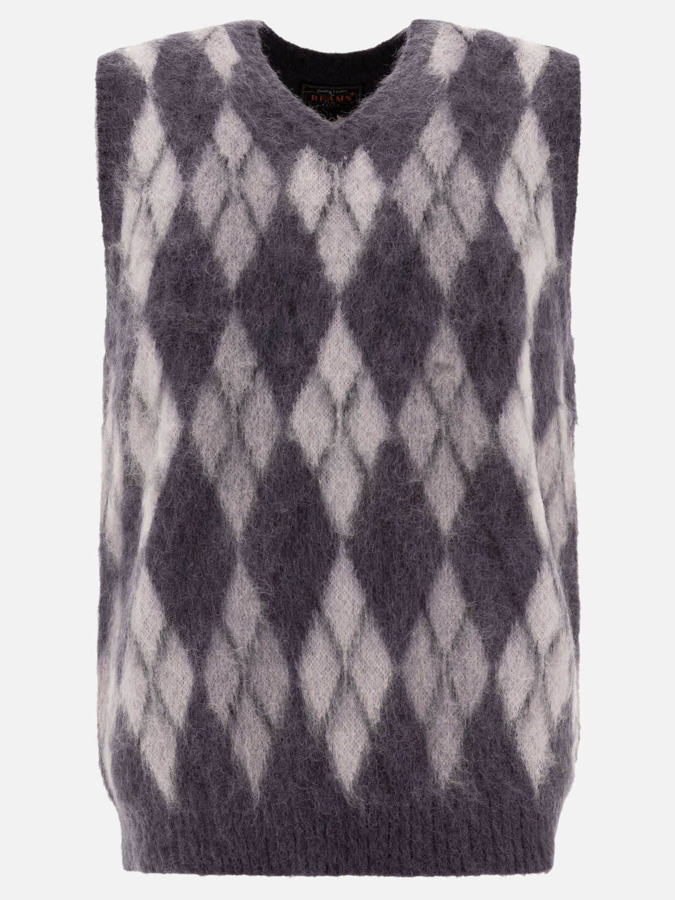 Beams Plus Gilet &quot;Argyle&quot; 15797019_S Grey thumbnail_1