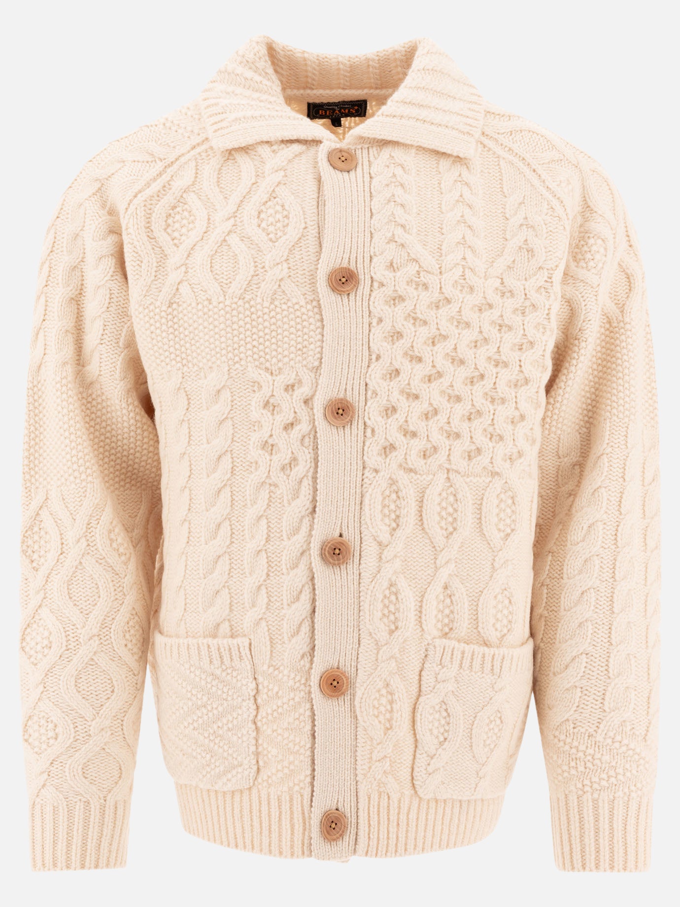 Beams Plus &quot;Alan&quot; Cardigan 17578801_M Beige thumbnail_1