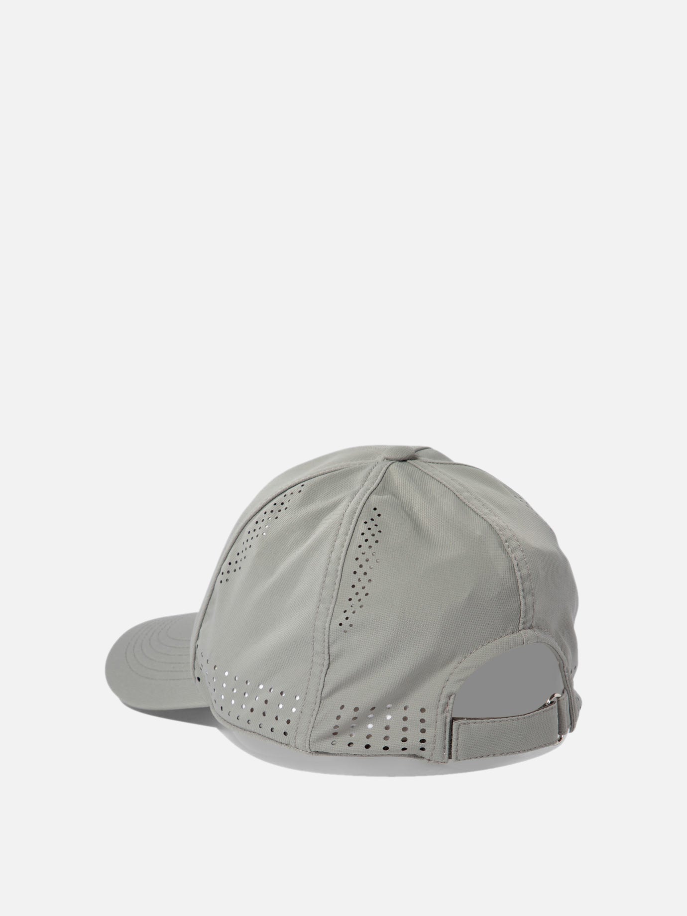 Brunello Cucinelli Lightweight techno fabric cap with tennis print Grey