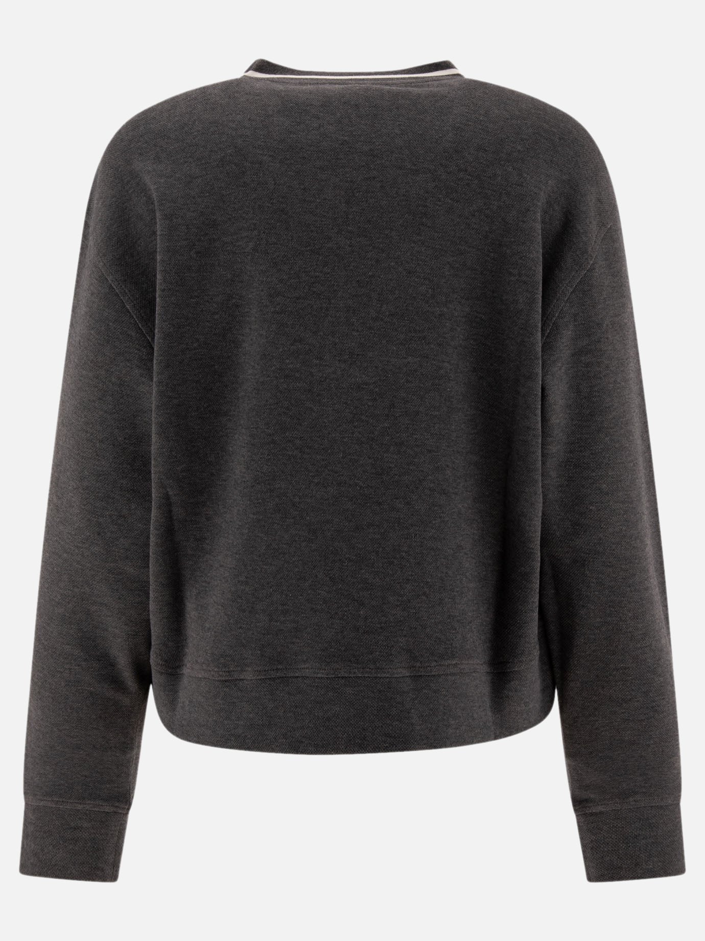 Crewnecks Solid colour  Grey - Brunello Cucinelli Women | PDP | VIETTI Online Store | thumbnail_2