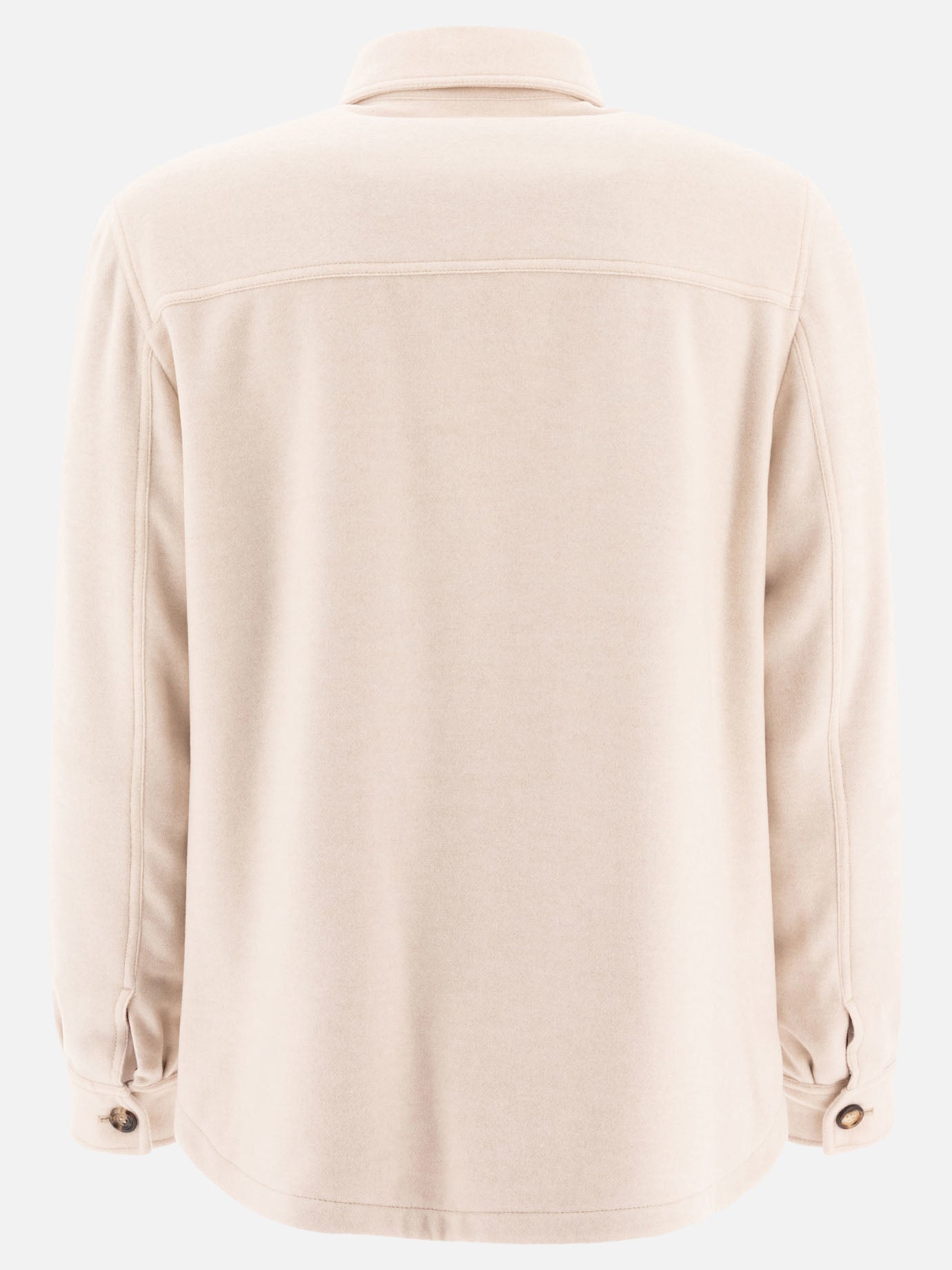 Overshirt jackets Solid colour  Beige - Brunello Cucinelli Men | PDP | VIETTI Online Store | Zoom-Modal_2
