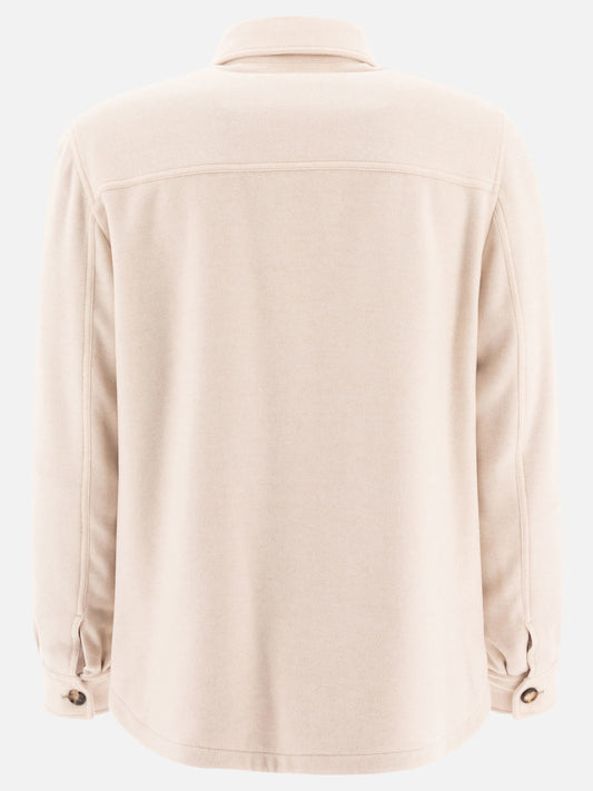 Overshirt jackets Solid colour  Beige - Brunello Cucinelli Men | PLP | VIETTI Online Store | 2
