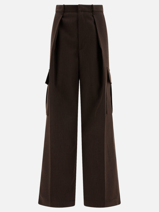 Burberry Wool cargo trousers Brown