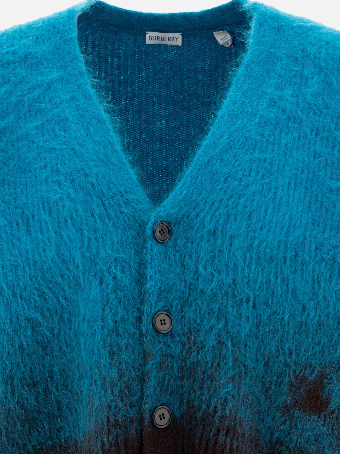 Burberry Wool and mohair cardigan Light blue