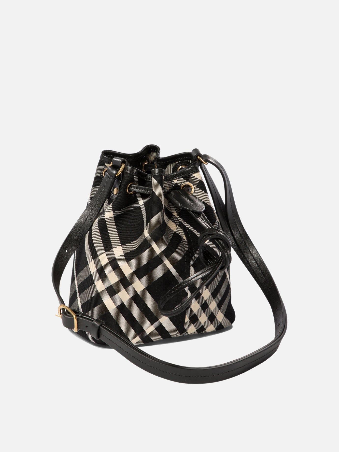 "Check Mini" bucket bag