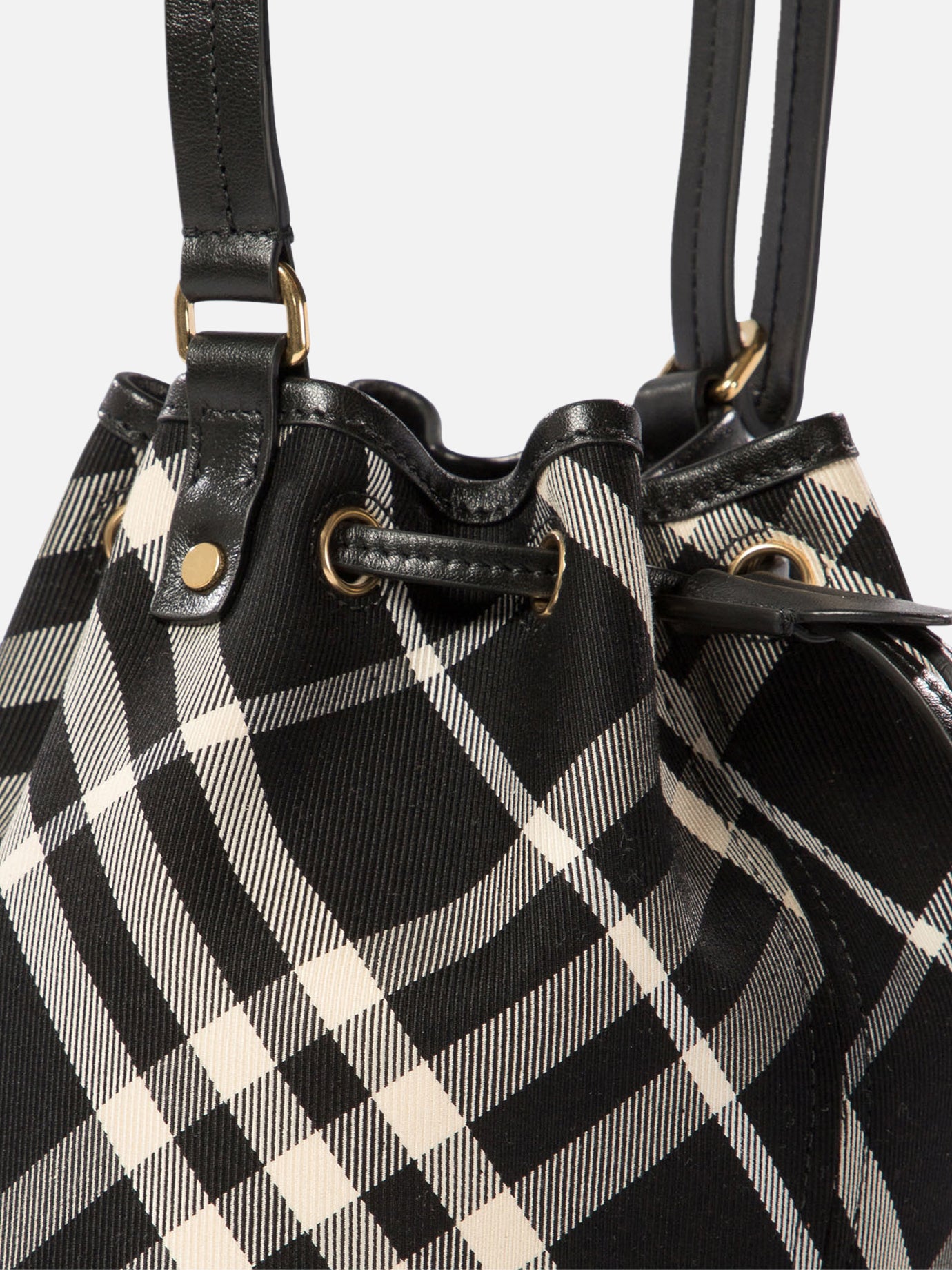 "Check Mini" bucket bag