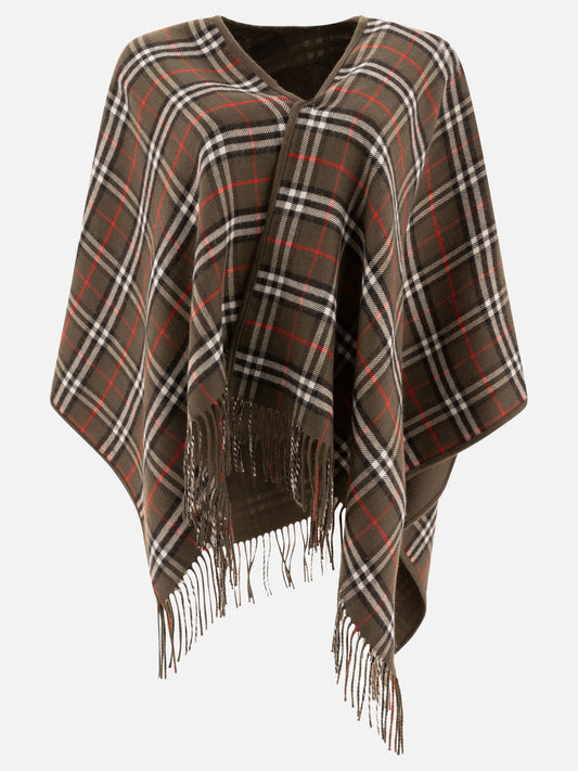 Capes 100% merino wool  Green - Burberry Women | PLP | VIETTI Online Store | 2
