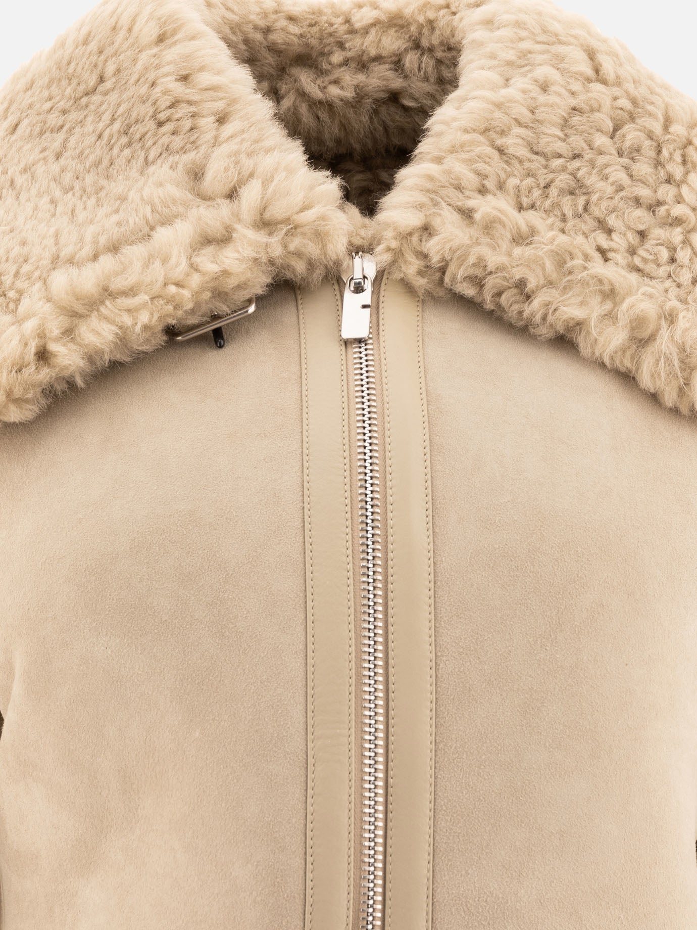 Giacche shearling Solid colour  Beige - Burberry Donna | PDP | VIETTI Online Store | Zoom-Modal_3
