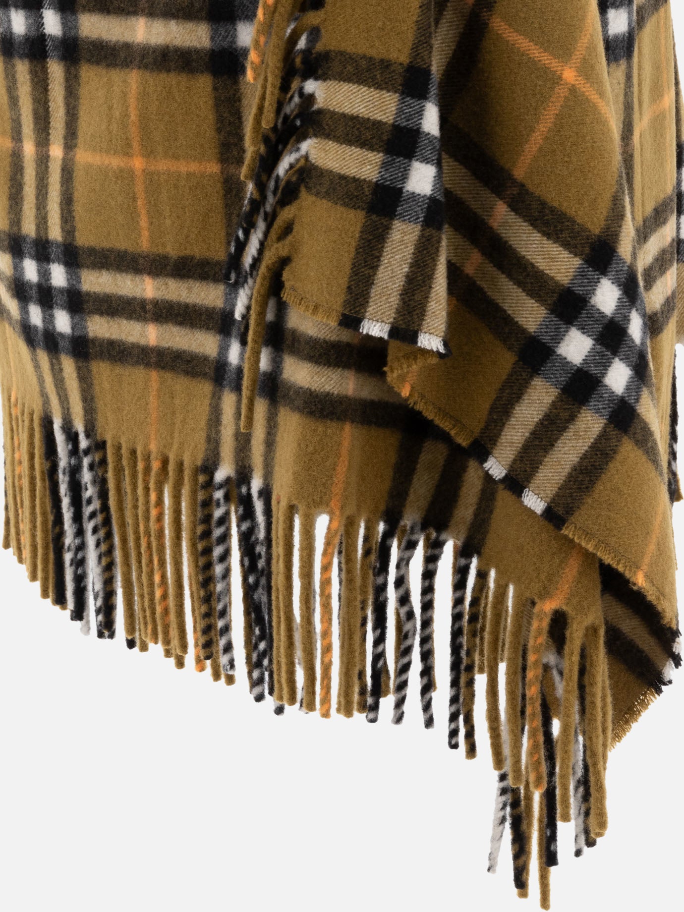 スカート BURBERRY WOOL AND CASHMERE CHECK SCARF STYLE SKIRT Check Wool Cashmere Scarf Skirt in Currant - Women