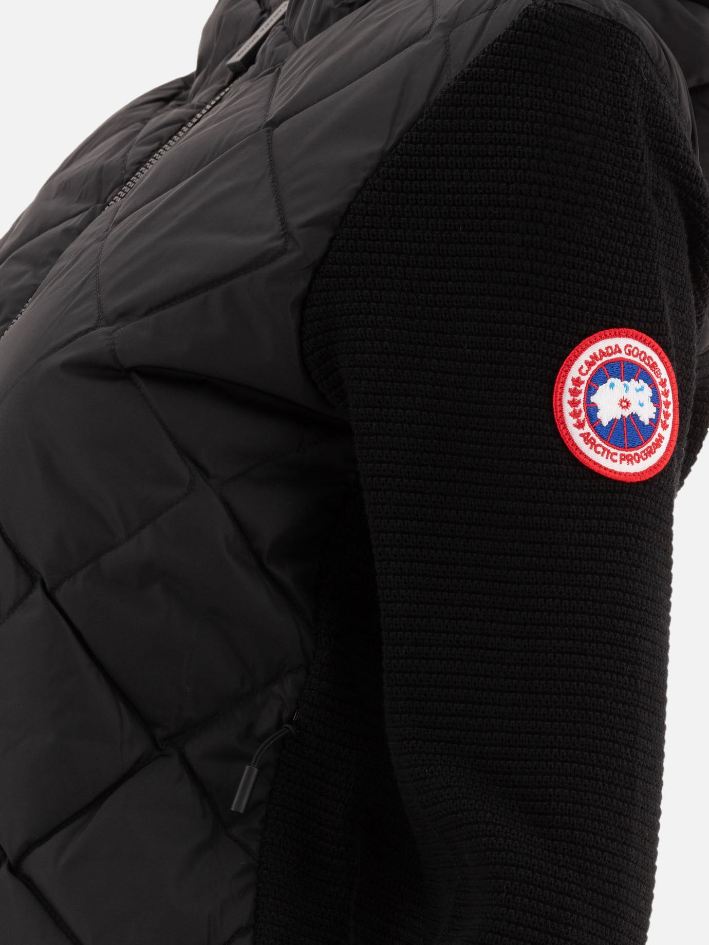 Canada Goose "HyBridge® Quilted Knit" down jacket Black