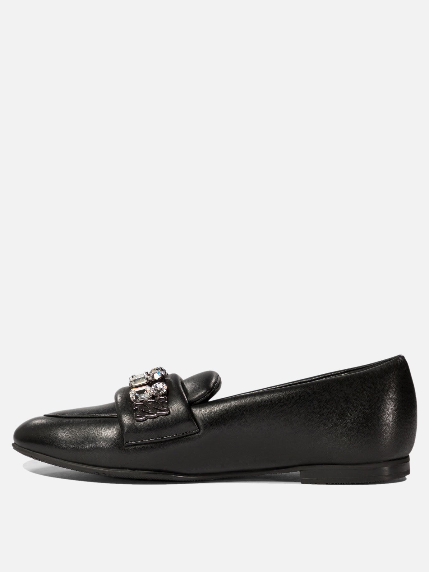 Loafers with crystal details