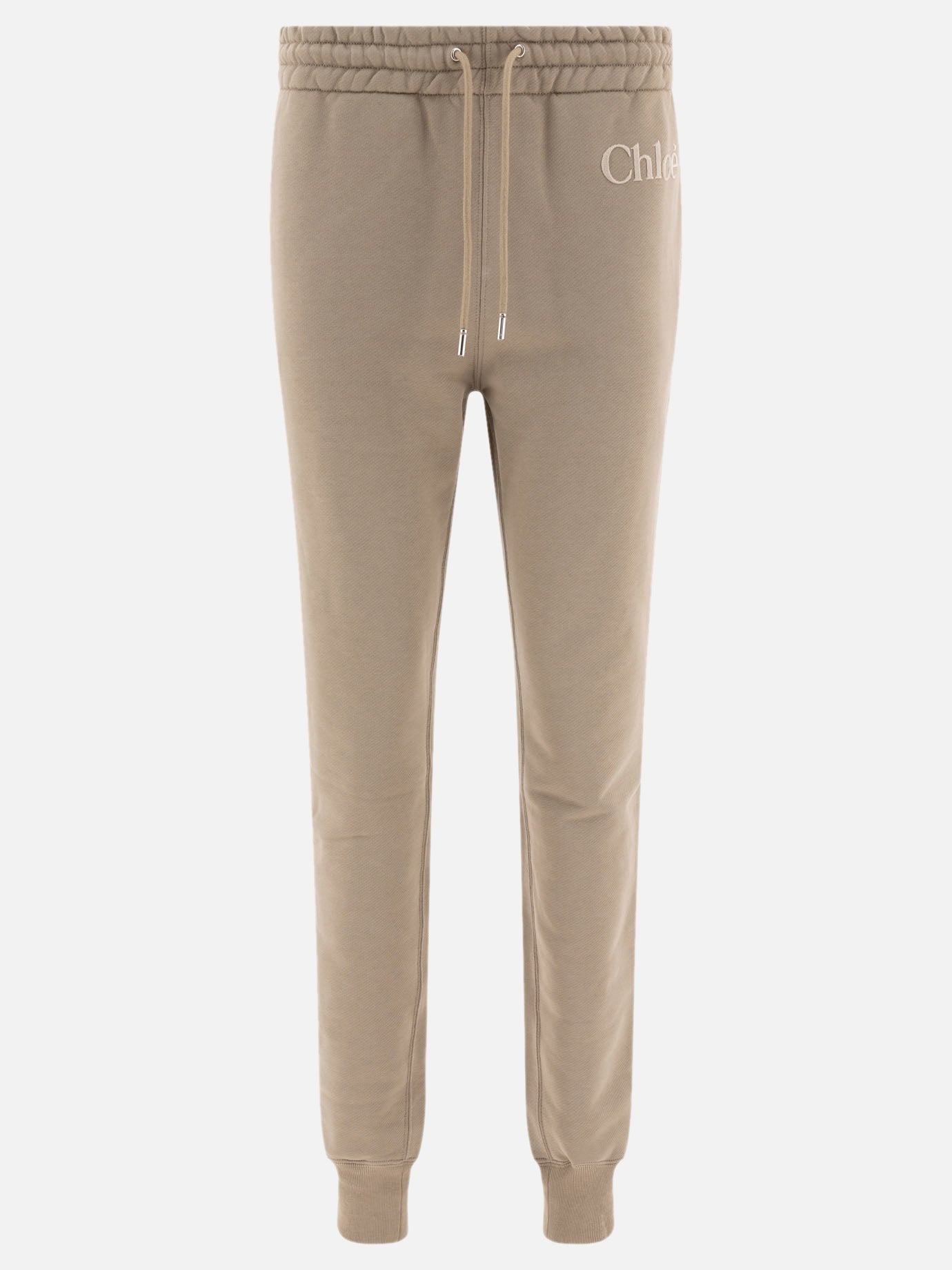 Chloé Cotton fleece joggers Grey