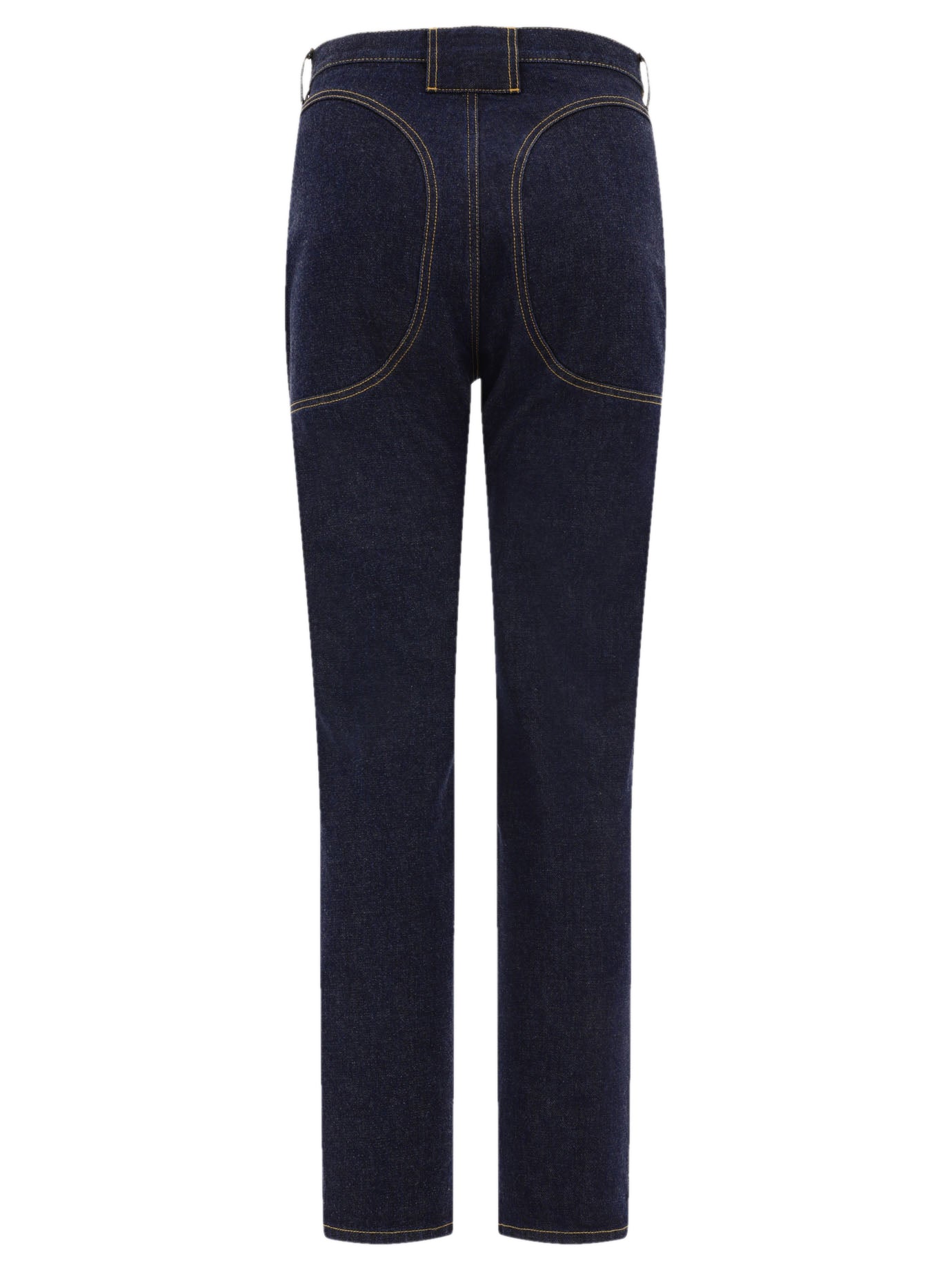 Straight-leg jeans Denim  Blue - Alaïa Women | PDP | VIETTI Online Store | thumbnail_2
