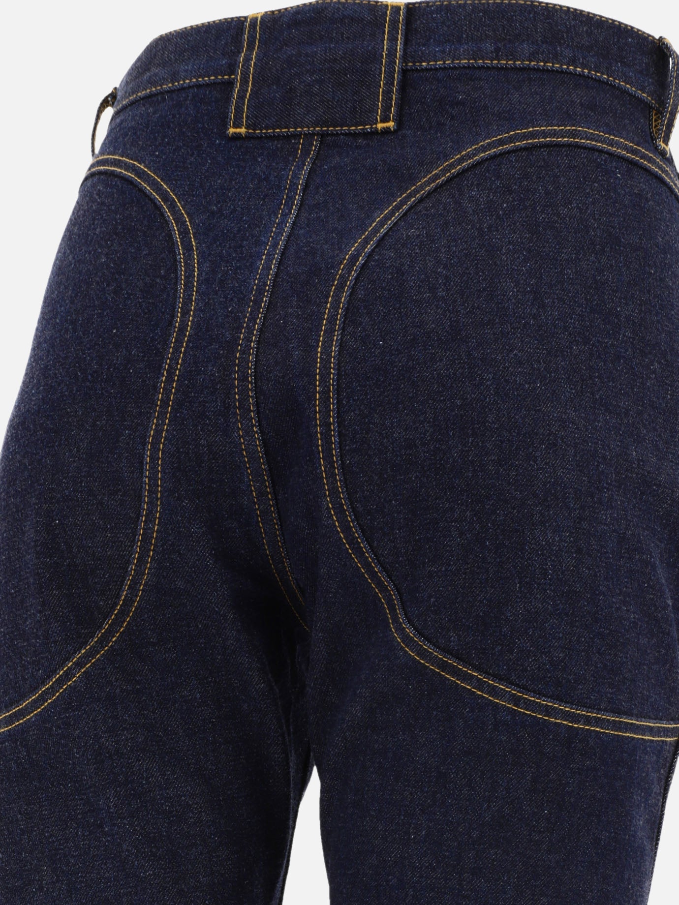 Straight-leg jeans Denim  Blue - Alaïa Women | PDP | VIETTI Online Store | thumbnail_4
