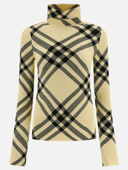 Turtleneck sweaters Check  Beige - Burberry Women | PLP | VIETTI Online Store 
