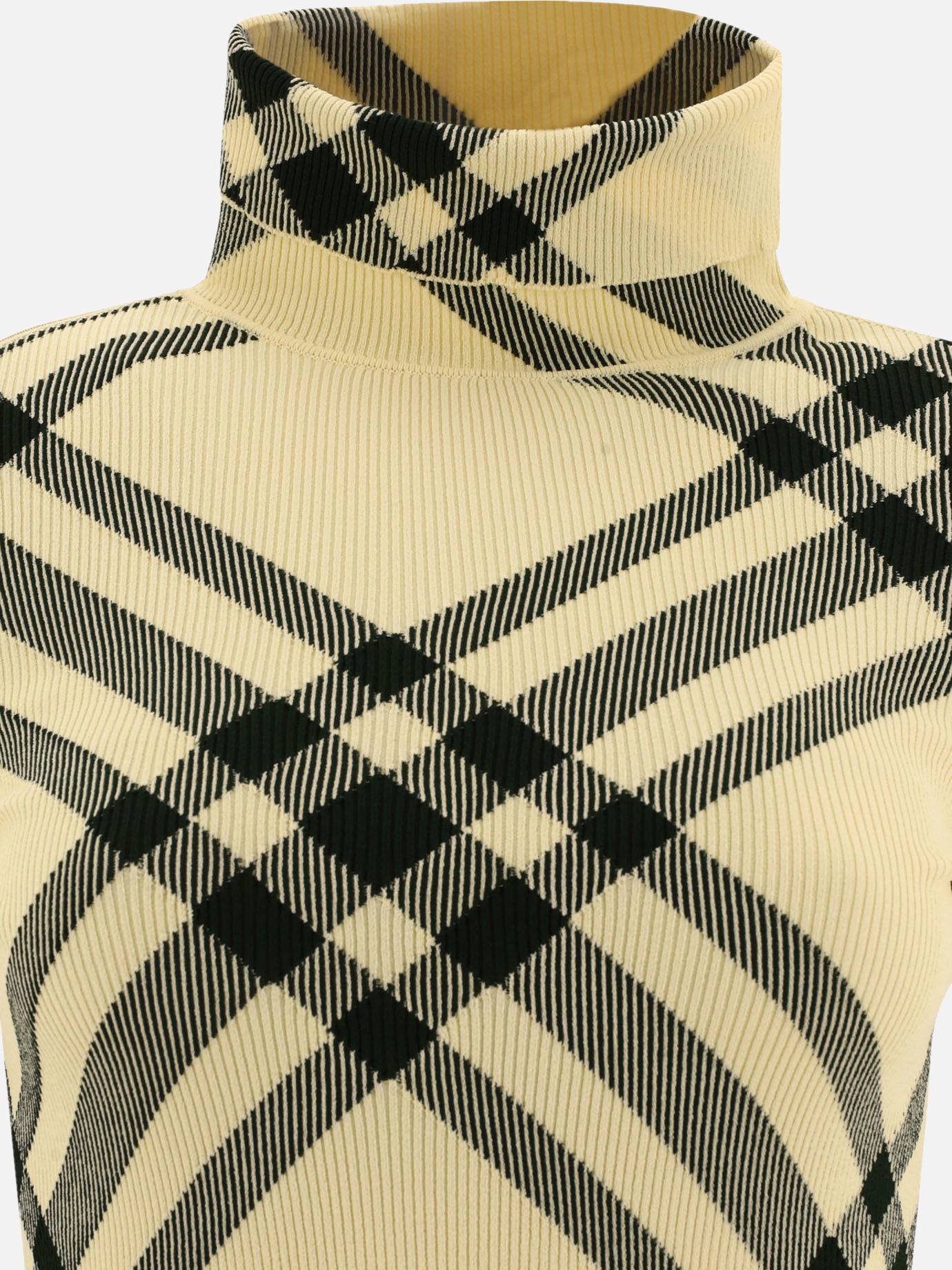 Turtleneck sweaters Check  Beige - Burberry Women | PDP | VIETTI Online Store | thumbnail_3
