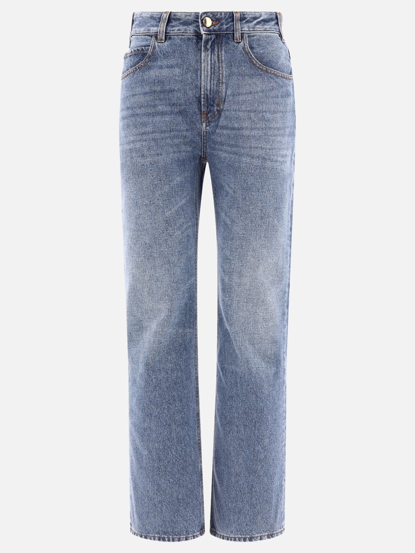 Jeans a gamba dritta Denim  Azzurro - Chloé Donna | PDP | VIETTI Online Store | Zoom-Modal
