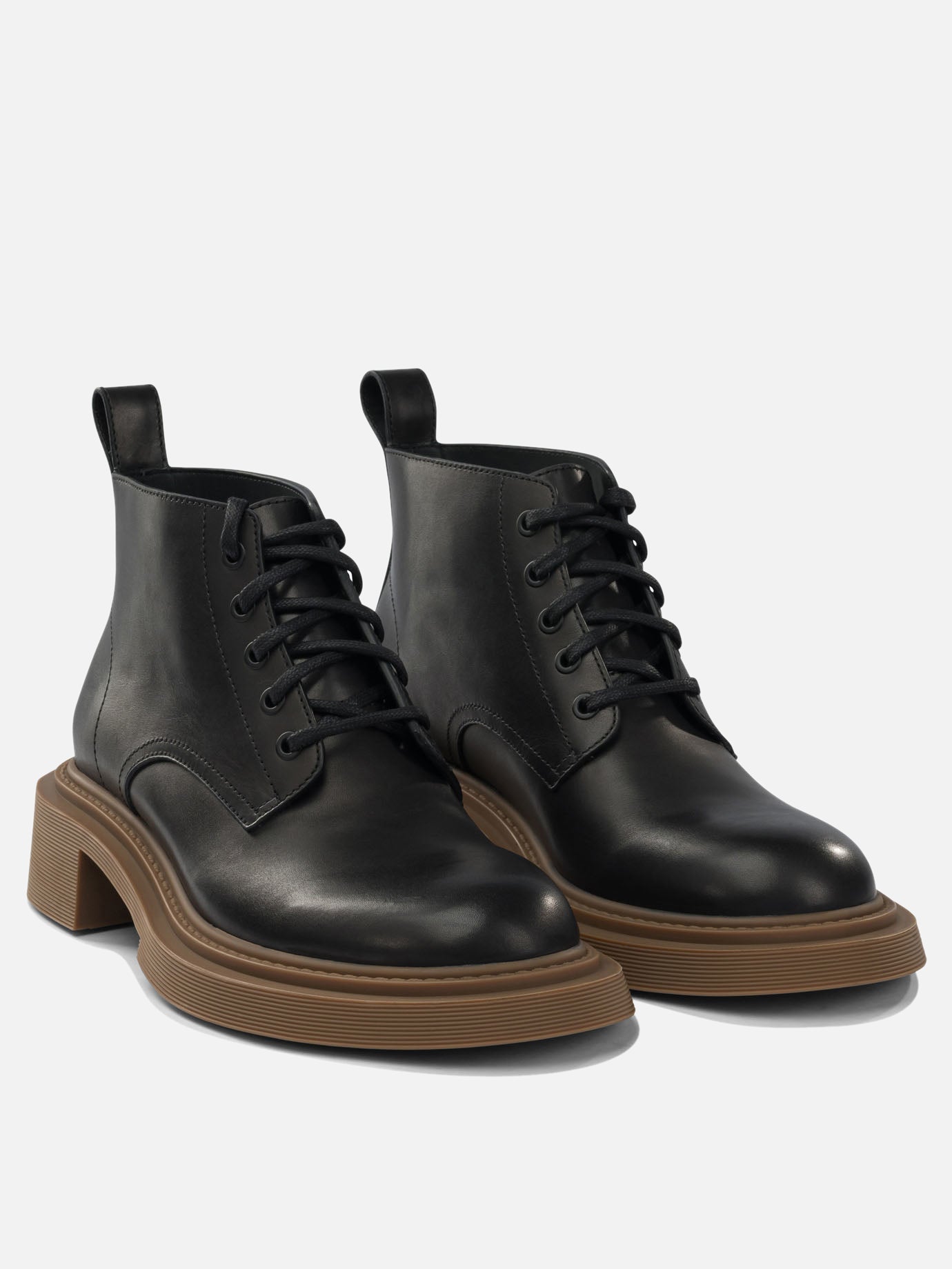 Lace-up boots 100% calf leather - 100% rubber  Black - Loewe Men | PDP | VIETTI Online Store | Zoom-Modal_2
