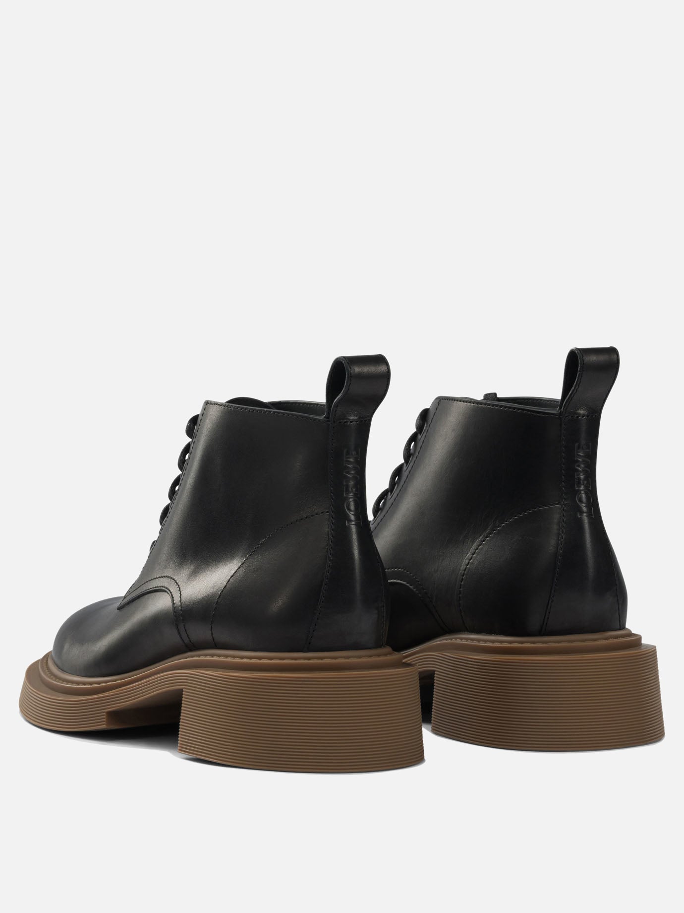 Lace-up boots 100% calf leather - 100% rubber  Black - Loewe Men | PDP | VIETTI Online Store | Zoom-Modal_4

